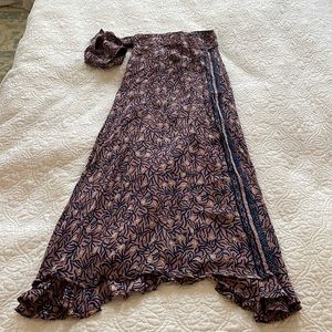 Natalie Martin silk wrap skirt